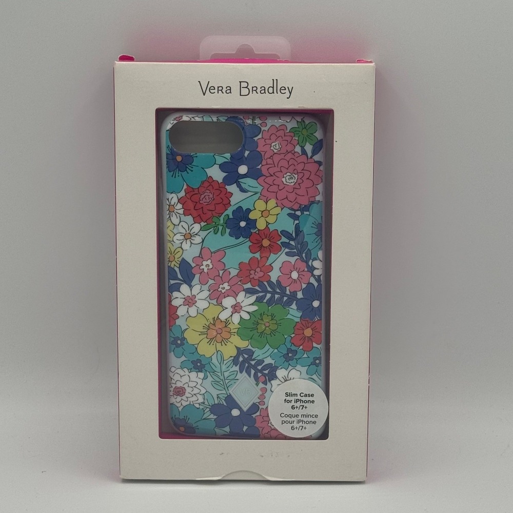 Vera Bradley iPhone 6 Plus 7 Plus Slim Case Far Out Floral Print New